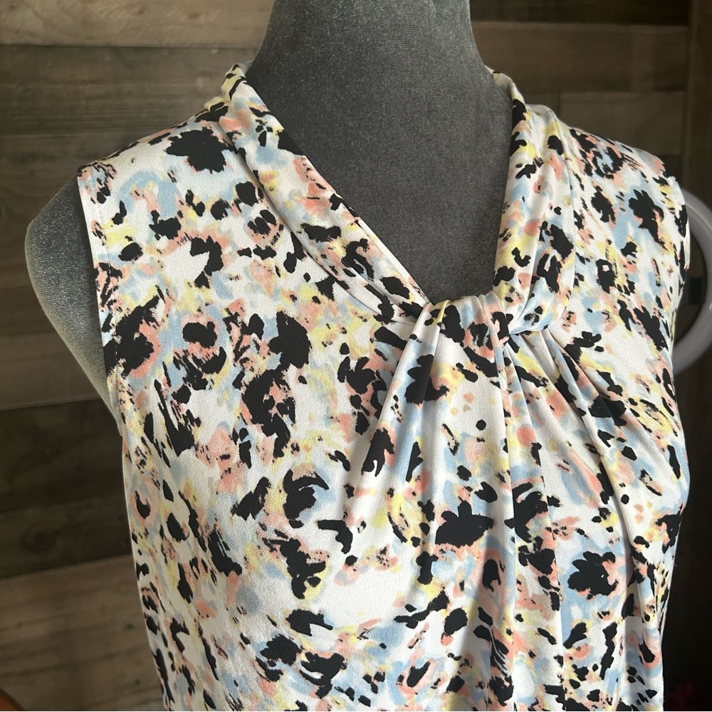 Calvin Klein Multicolor Patterned Blouse - Picture 2 of 8